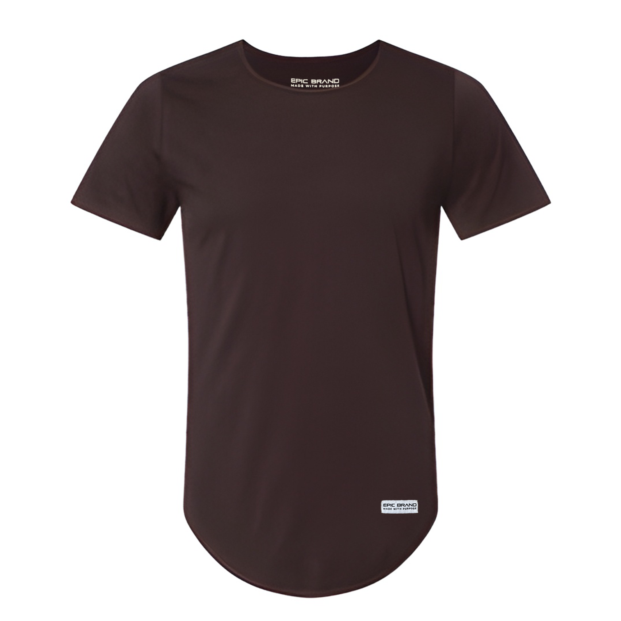 Epic Brand Camiseta con dobladillo curvado Airlume para hombre