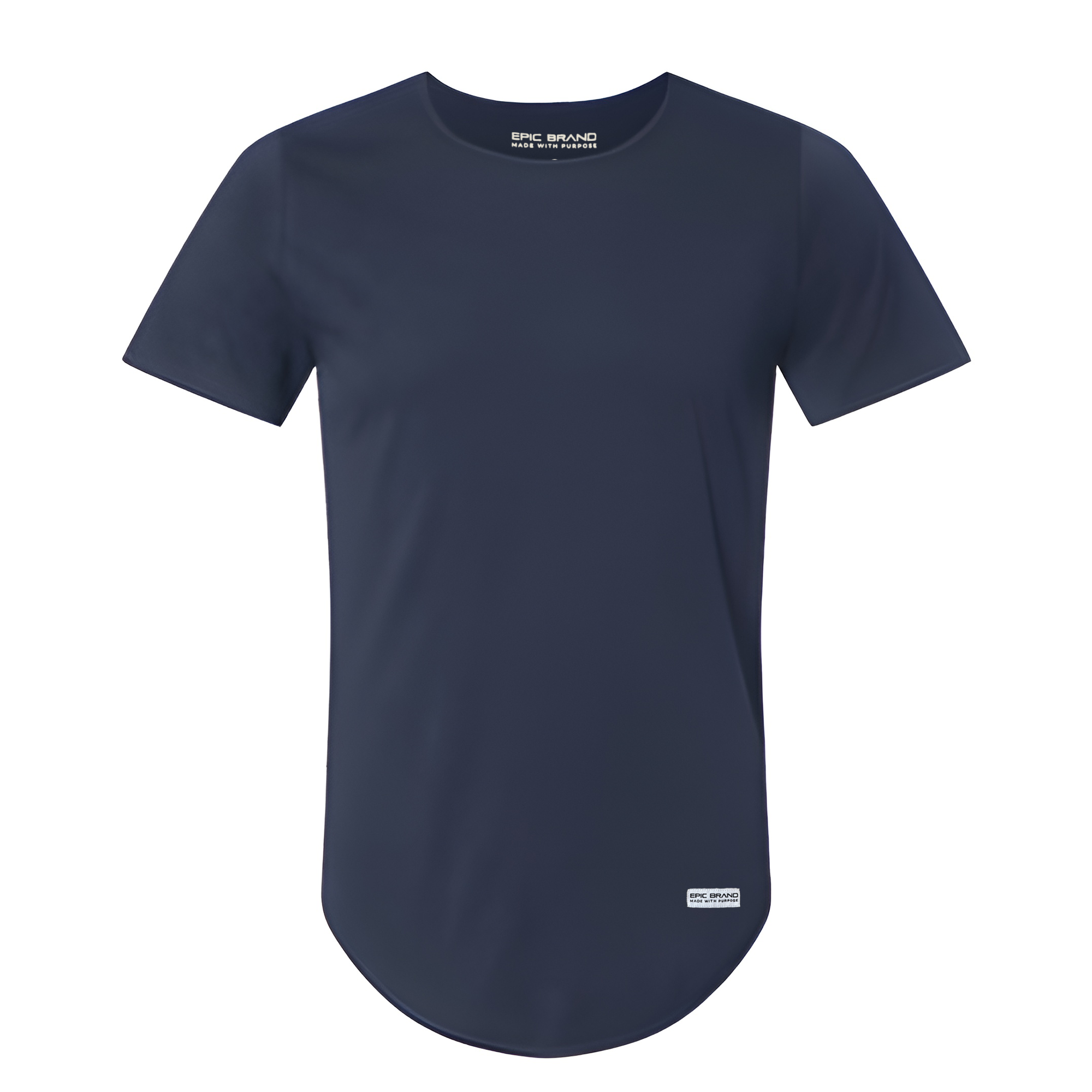 Epic Brand Camiseta con dobladillo curvado Airlume para hombre