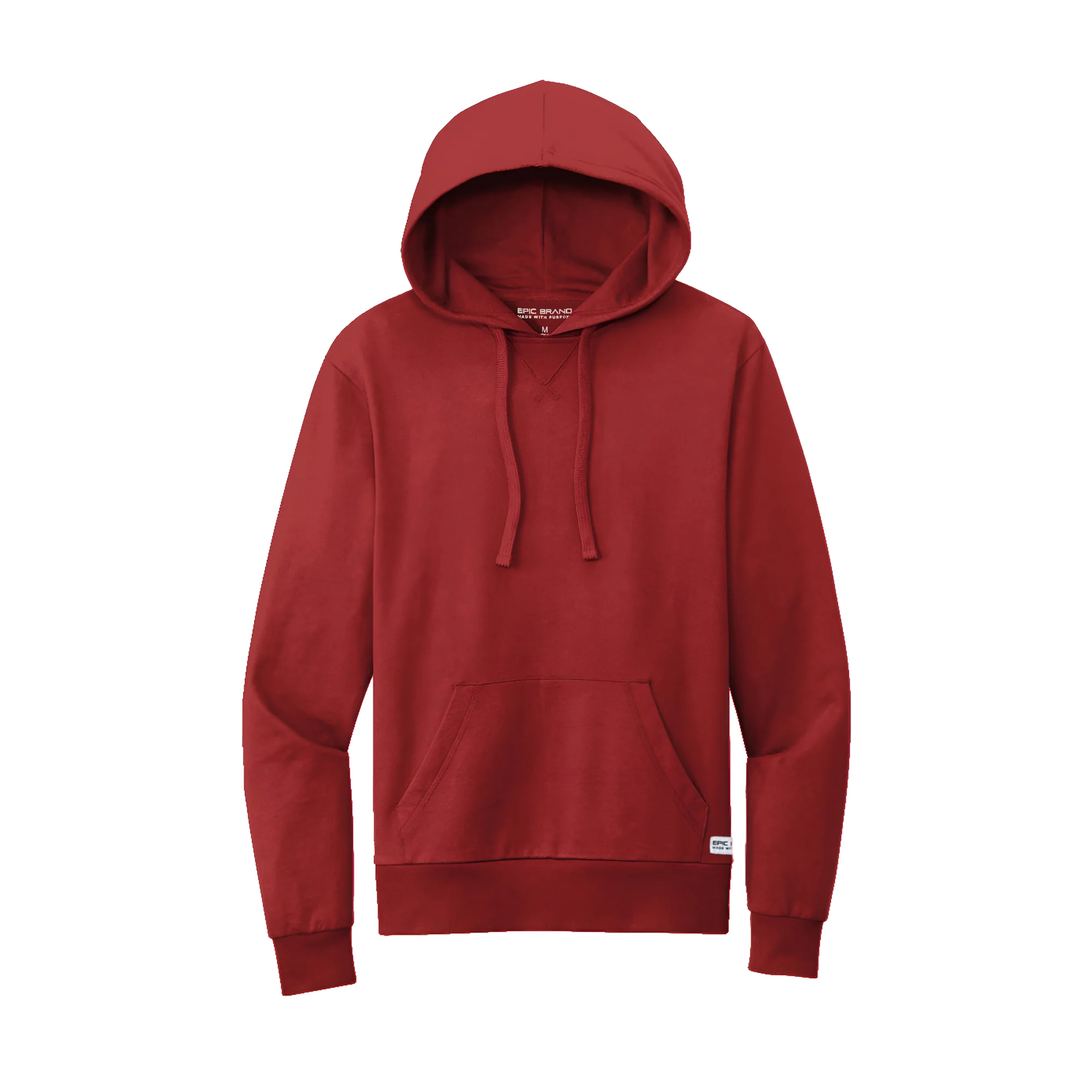 Epic Brand Sudadera con capucha de rizo francés orgánico para hombre